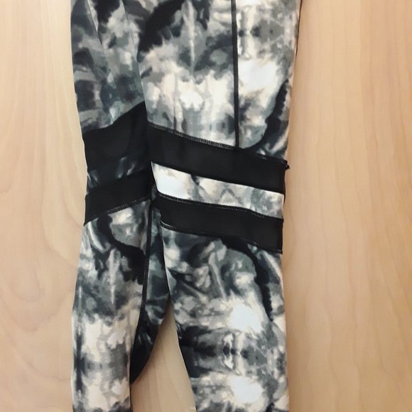 Orag Grey tie die pocket mesh leggings 3X - Picture 12 of 14
